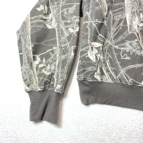 Def Leppard Hysteria 1X Leopard Cropped Oversized Off The Shoulder Sweatshirt - Picture 8 of 12